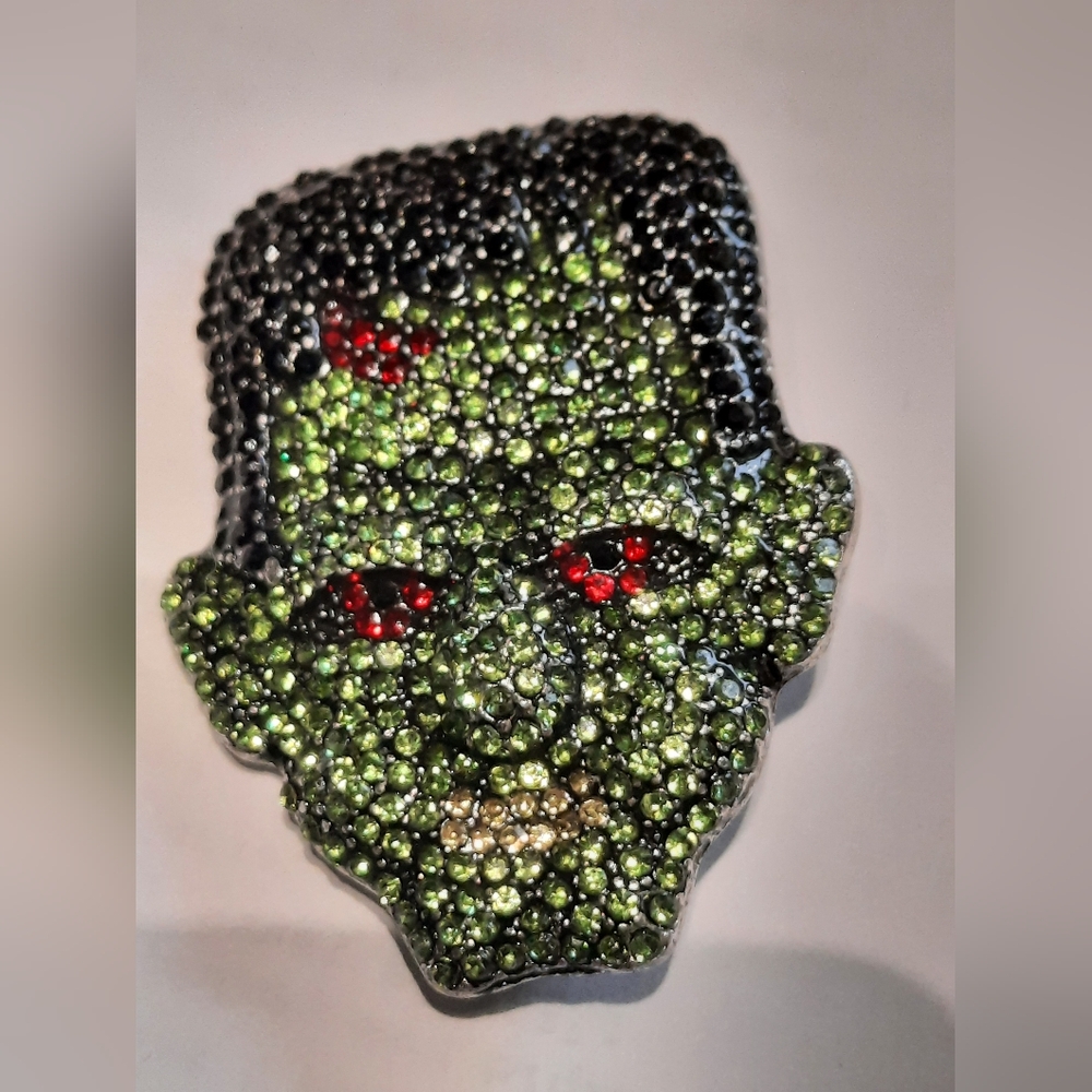 Frankenstein Rhinestone Brooch